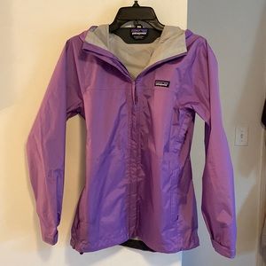 Patagonia purple rain coat